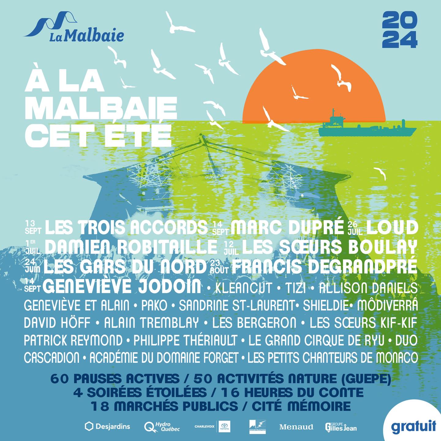 À La Malbaie cet été : Fête nationale – Les Gars du Nord