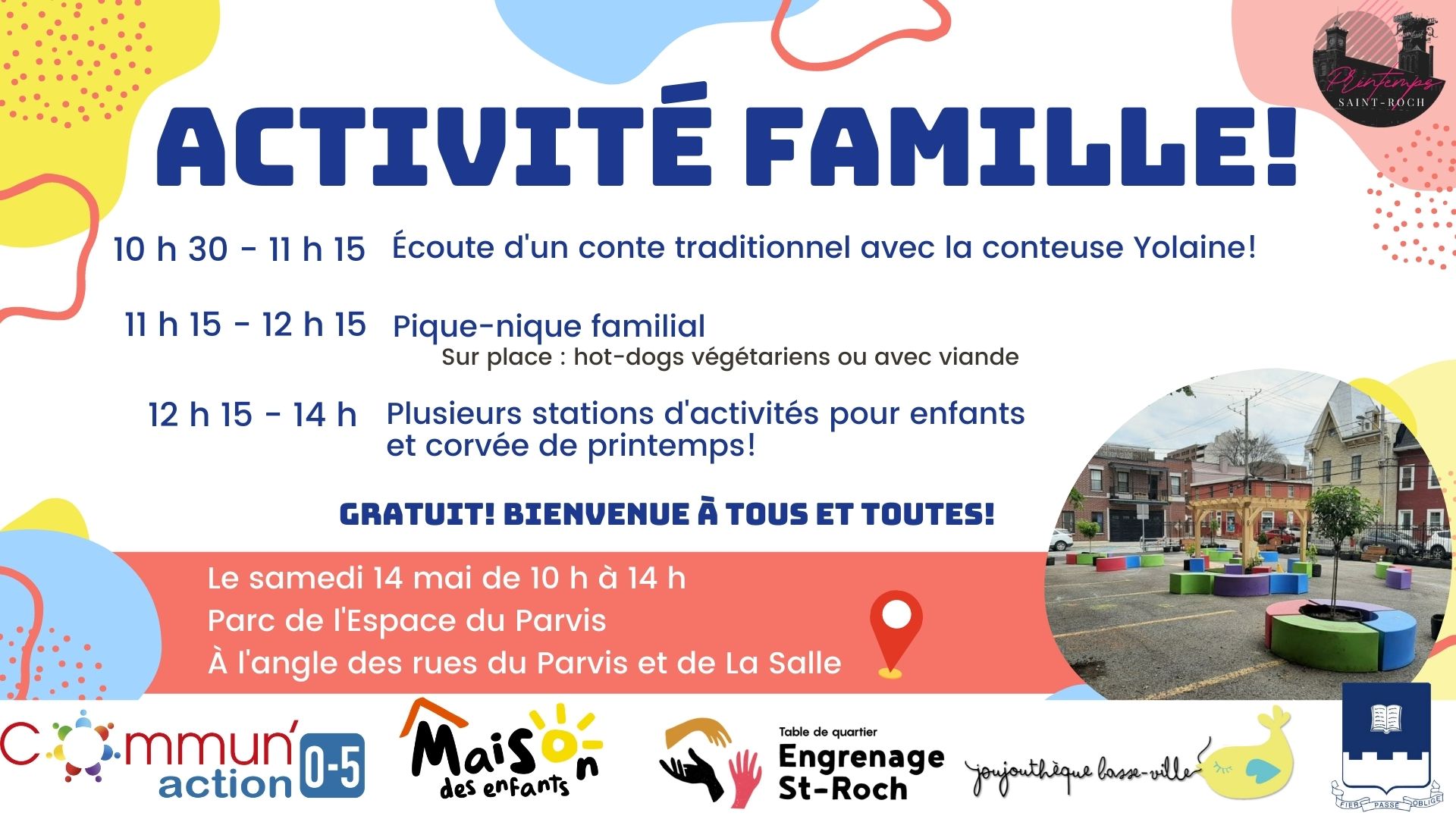 Activité familiale : conte, pique-nique et ateliers artistiques!