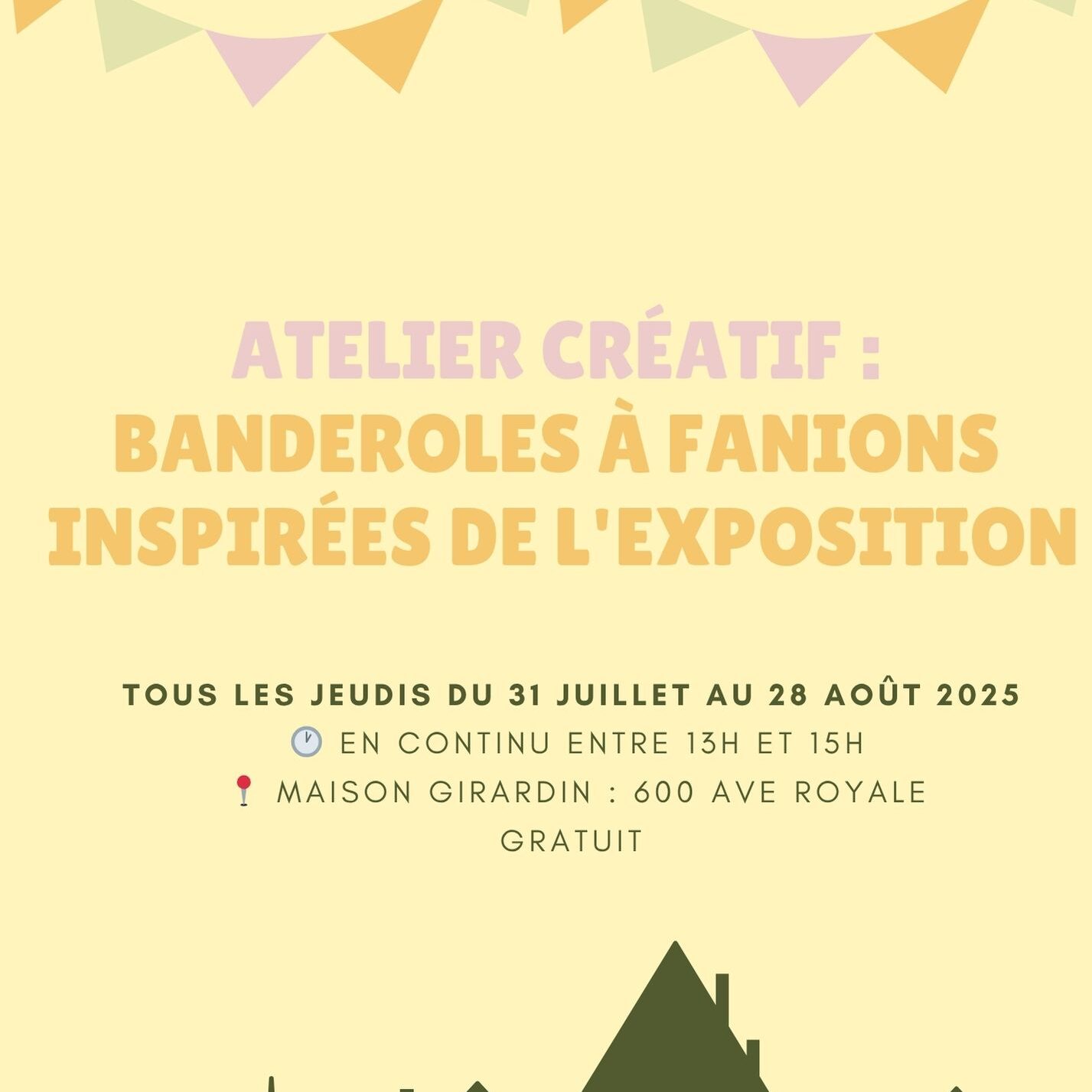 Atelier : Banderoles à fanions inspirées de l'exposion