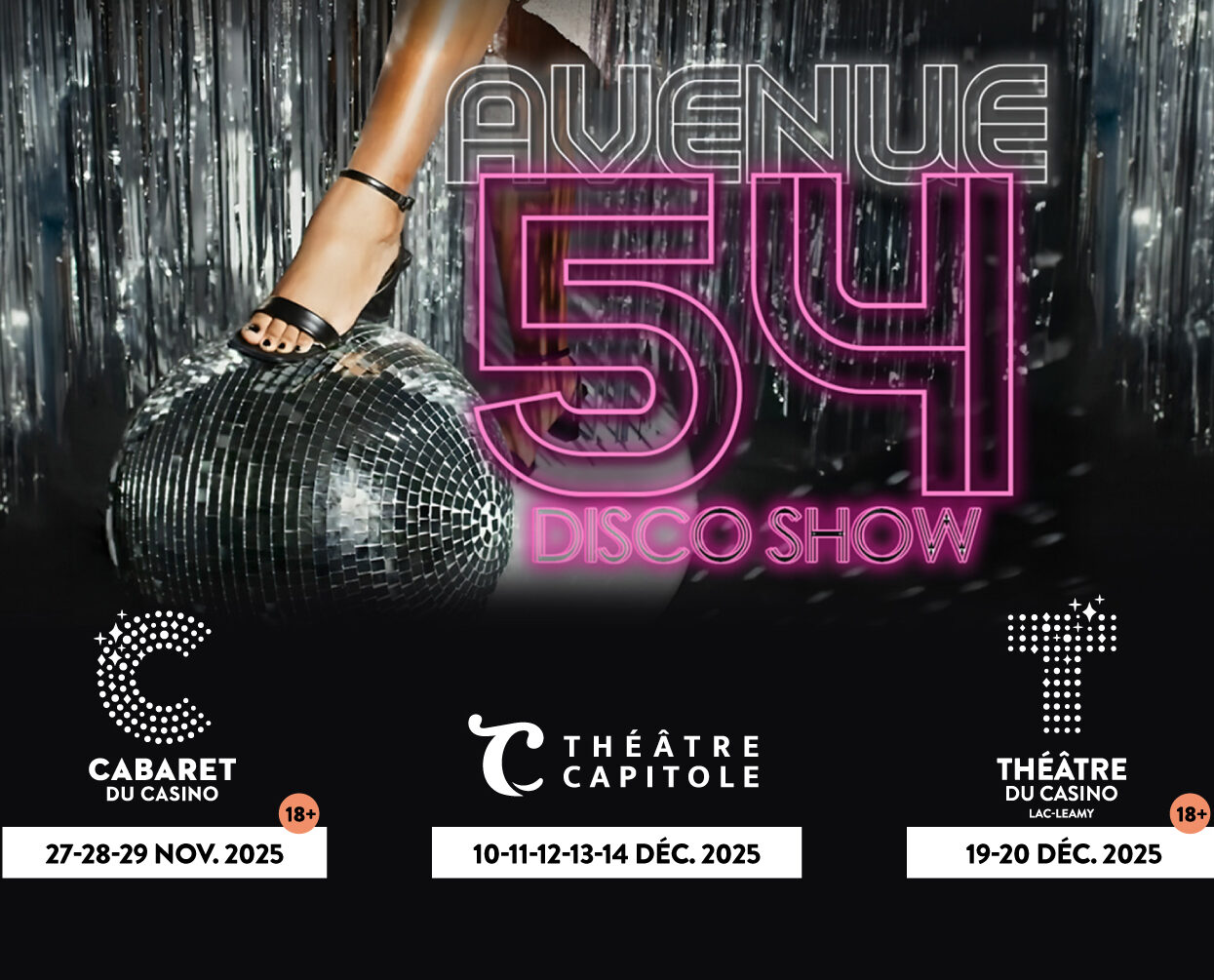 AVENUE 54 – Disco Show au Cabaret du Casino de Mtl