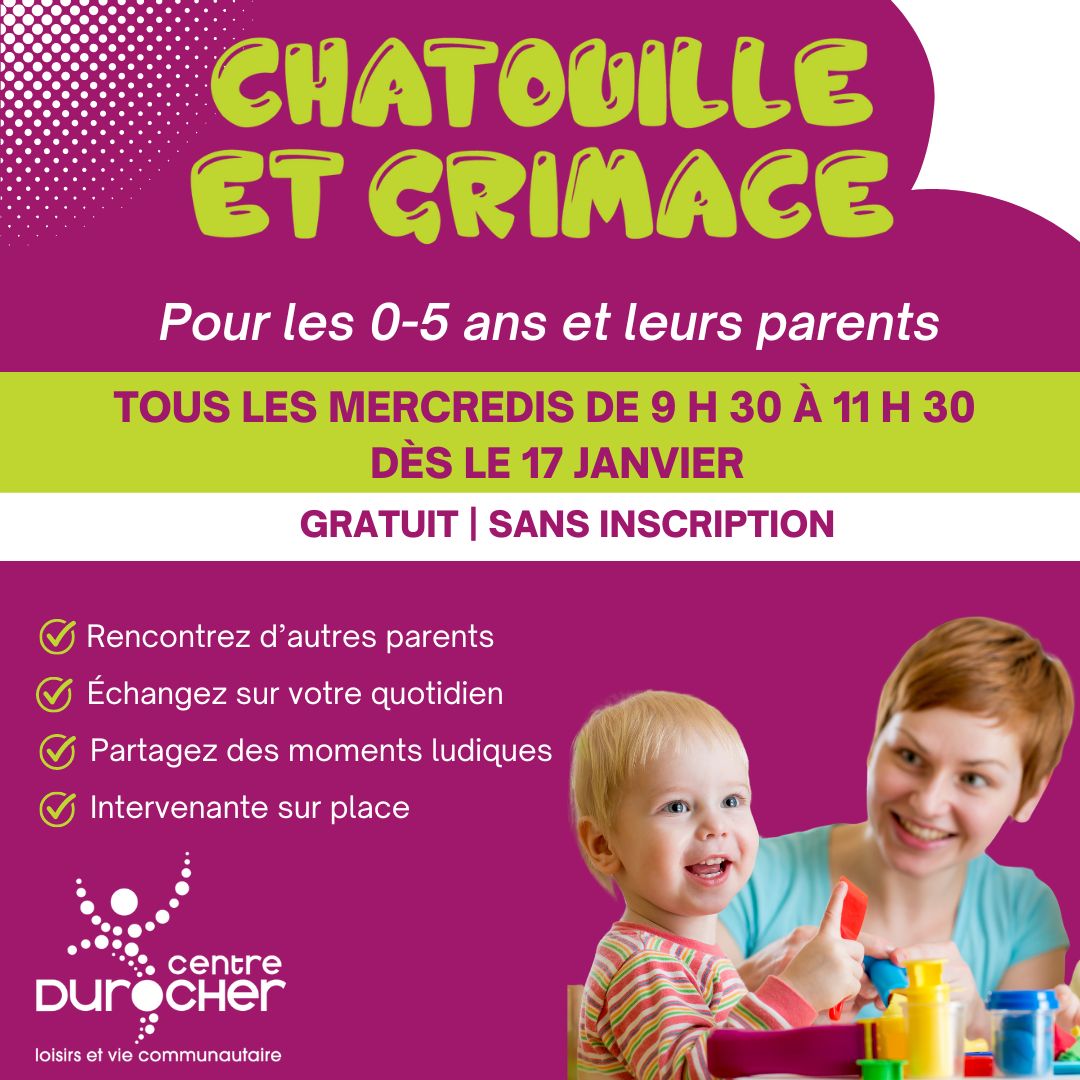 Chatouille et Grimace 0-5 ans