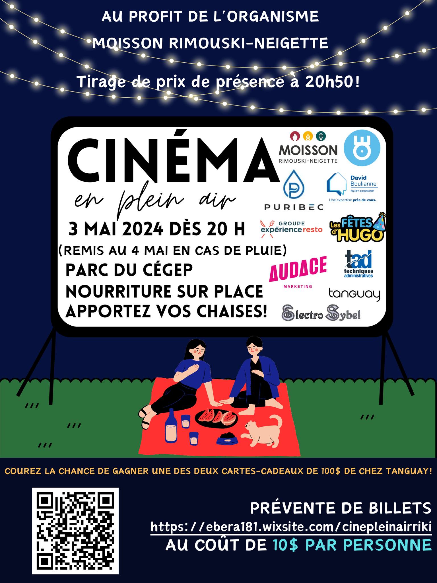 Cinéma en plein air de Rimouski