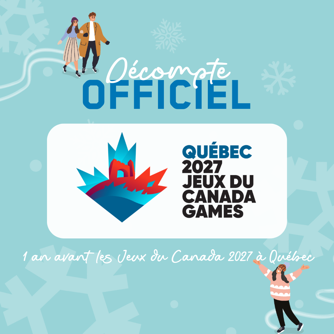 Décompte 1 an avant les Jeux du Canada 2027 – Discoglace