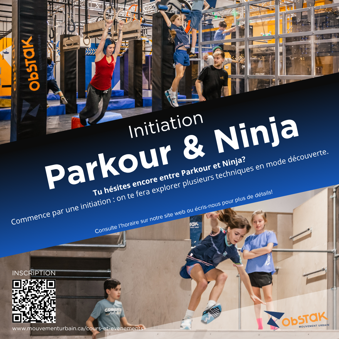 Initiation Parkour ou Ninja Warrior