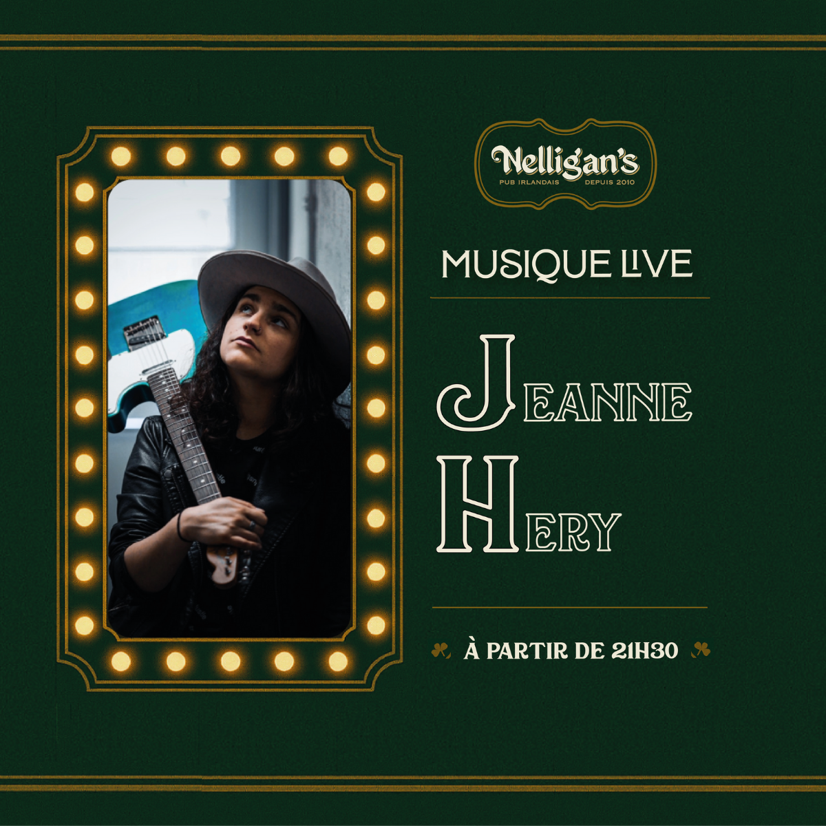 Jeanne Hery. Musique Live. Folk Rock. – Pub Nelligan’s
