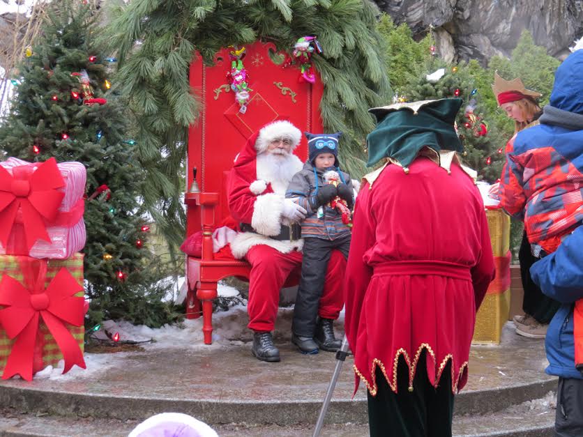 Le Père Noël dans le Quartier Petit Champlain