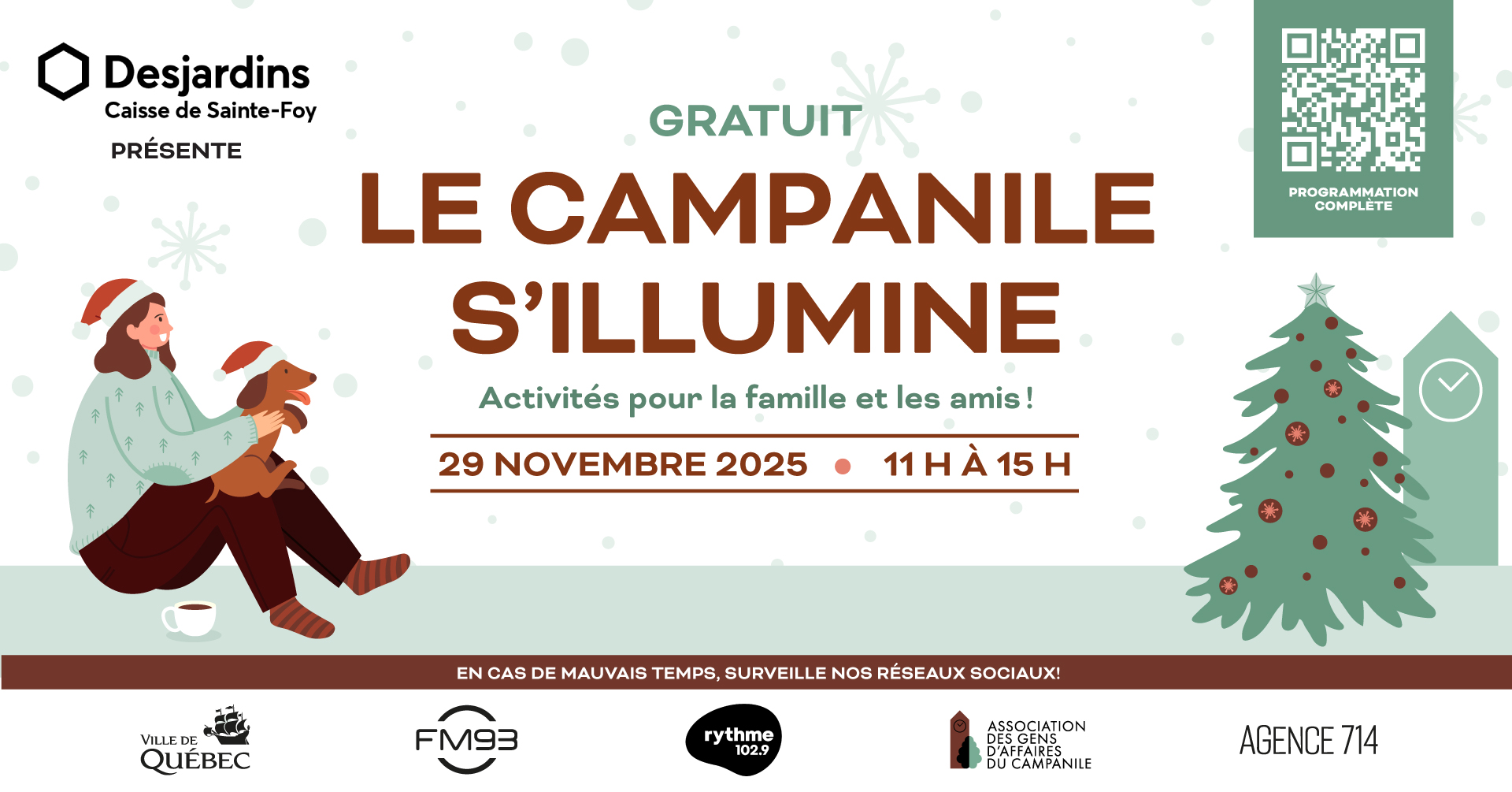 Le Campanile s'illumine