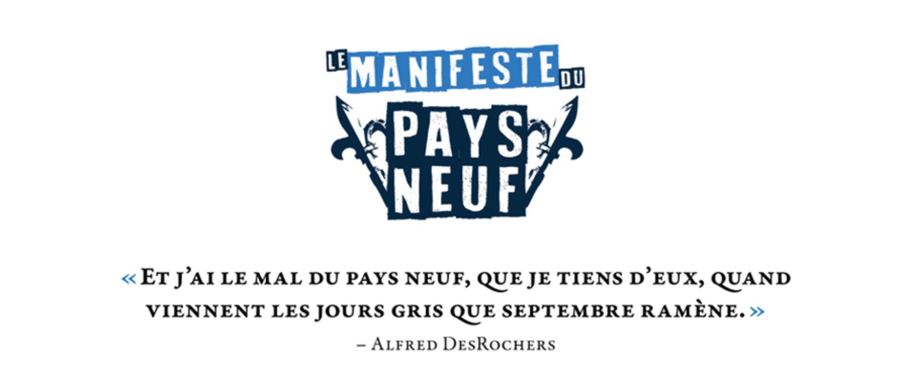Le Manifeste du Pays Neuf