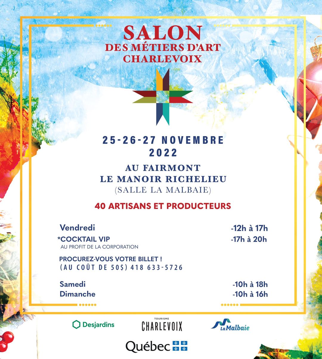 Le salon des métiers d’art en Charlevoix