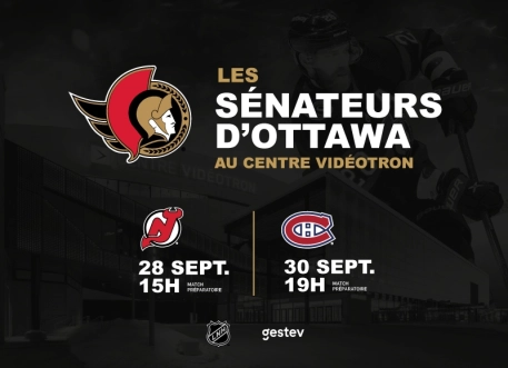 Les Sénateurs d'Ottawa au Centre Vidéotron