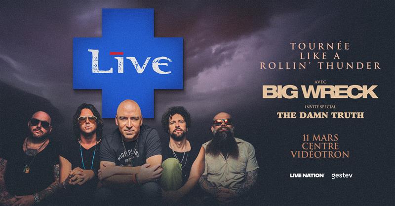 +LIVE au Centre Vidéotron le 11 mars 2026