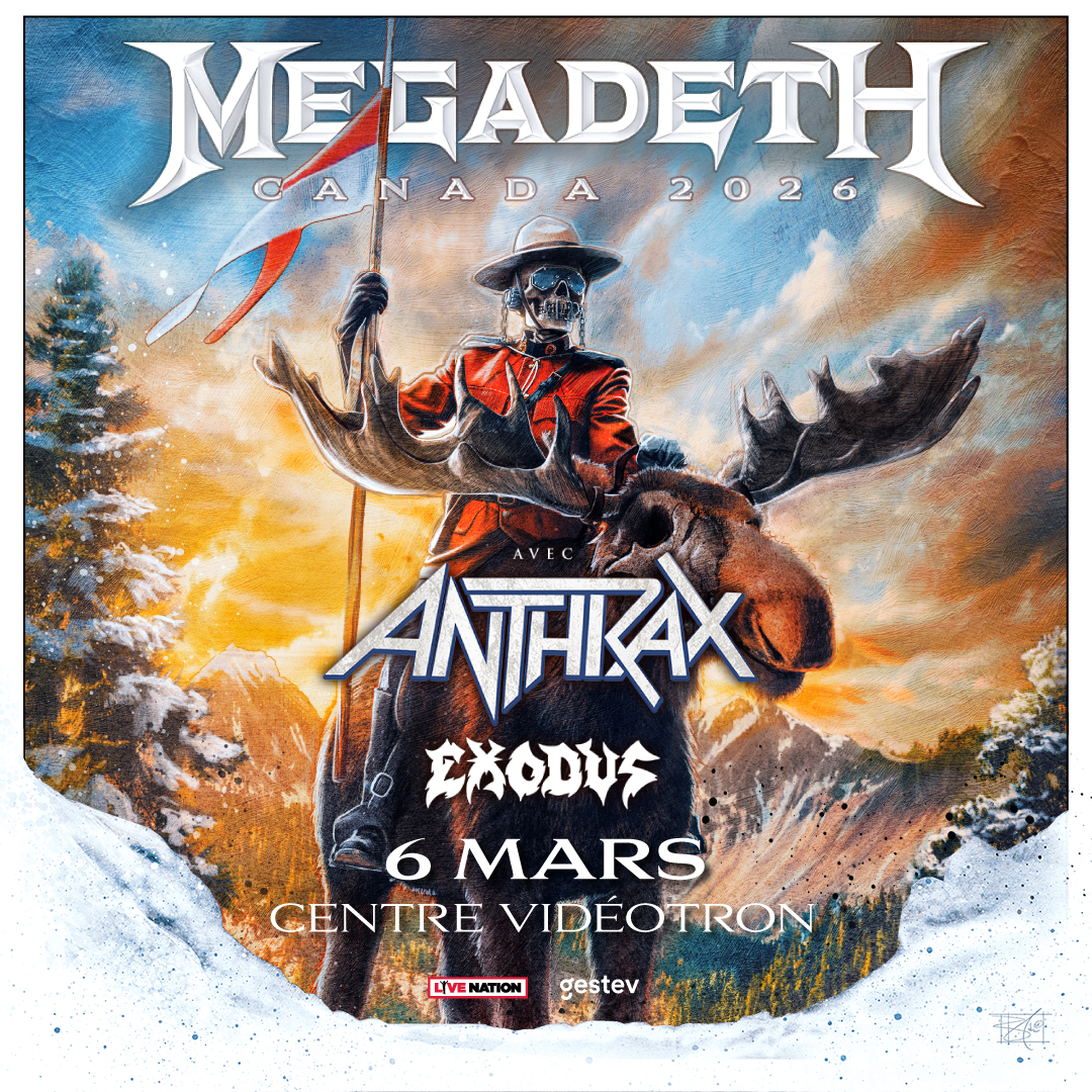 MEGADETH de retour au Centre Vidéotron