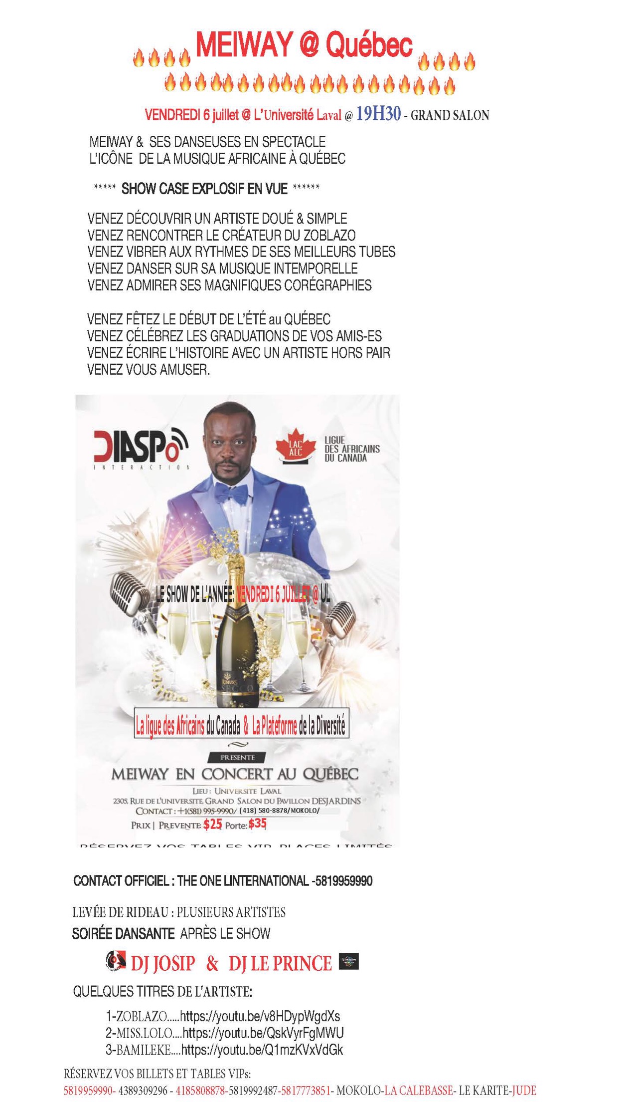 MEIWAY à QUÉBEC  (Université Laval )