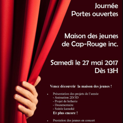 Portes ouvertes à la Maison des jeunes de Cap-rouge