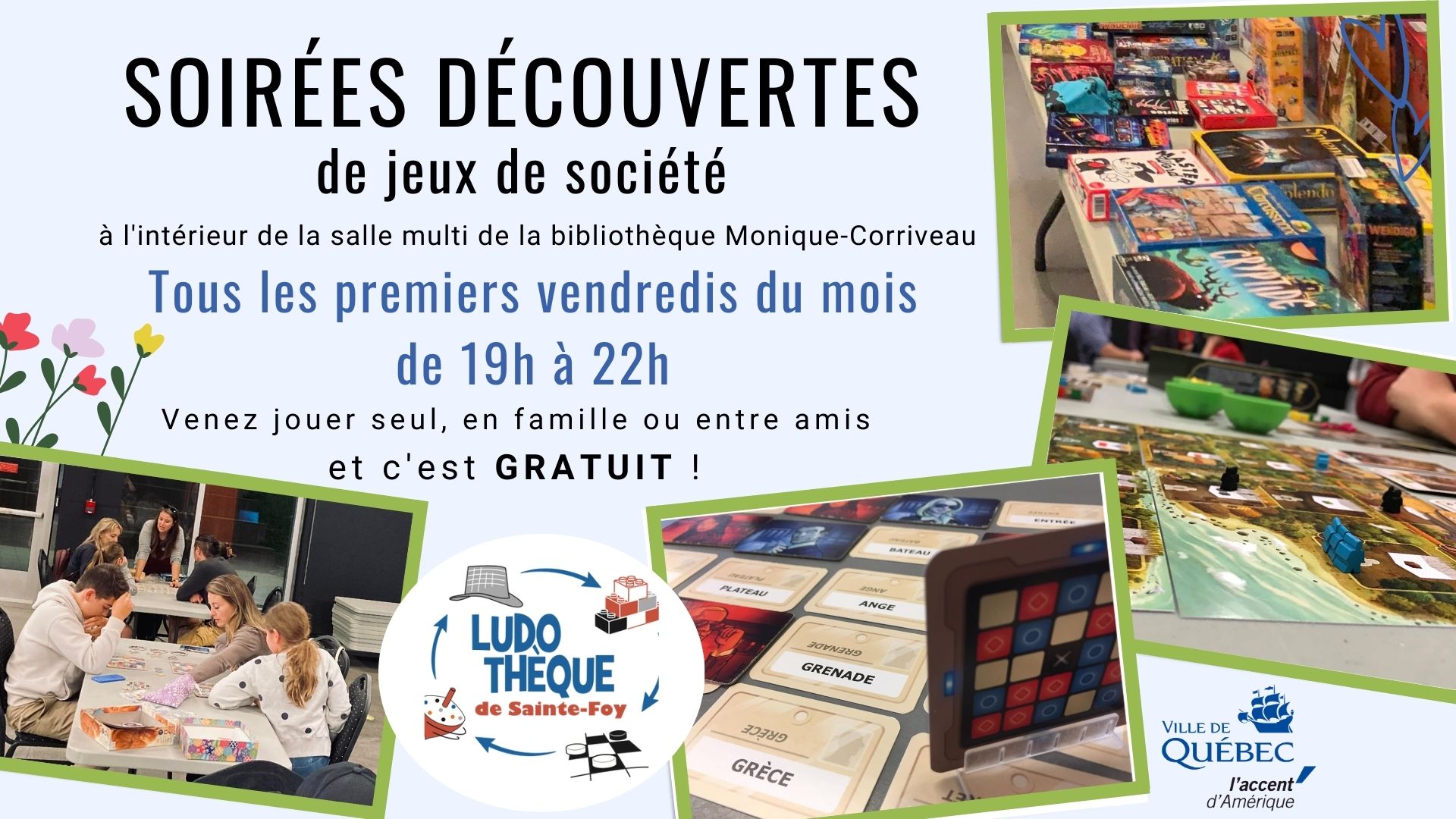 Soirée Découvertes de jeux de société