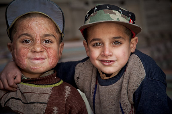 Sourire d'Afghanistan